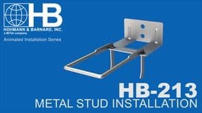 link to installation video for hb-213 with metal stud backup