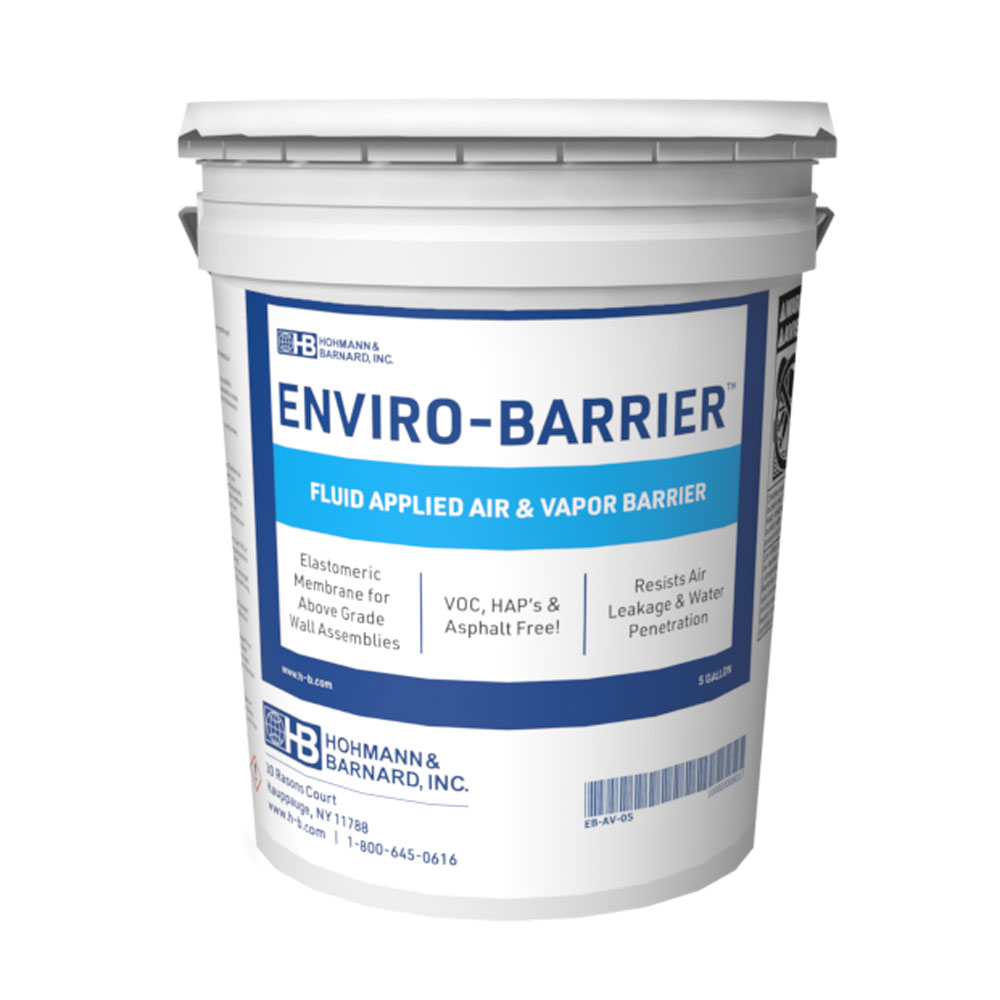 ENVIRO-BARRIER Fluid Applied Air & Vapor Barrier - 5-gallon pail